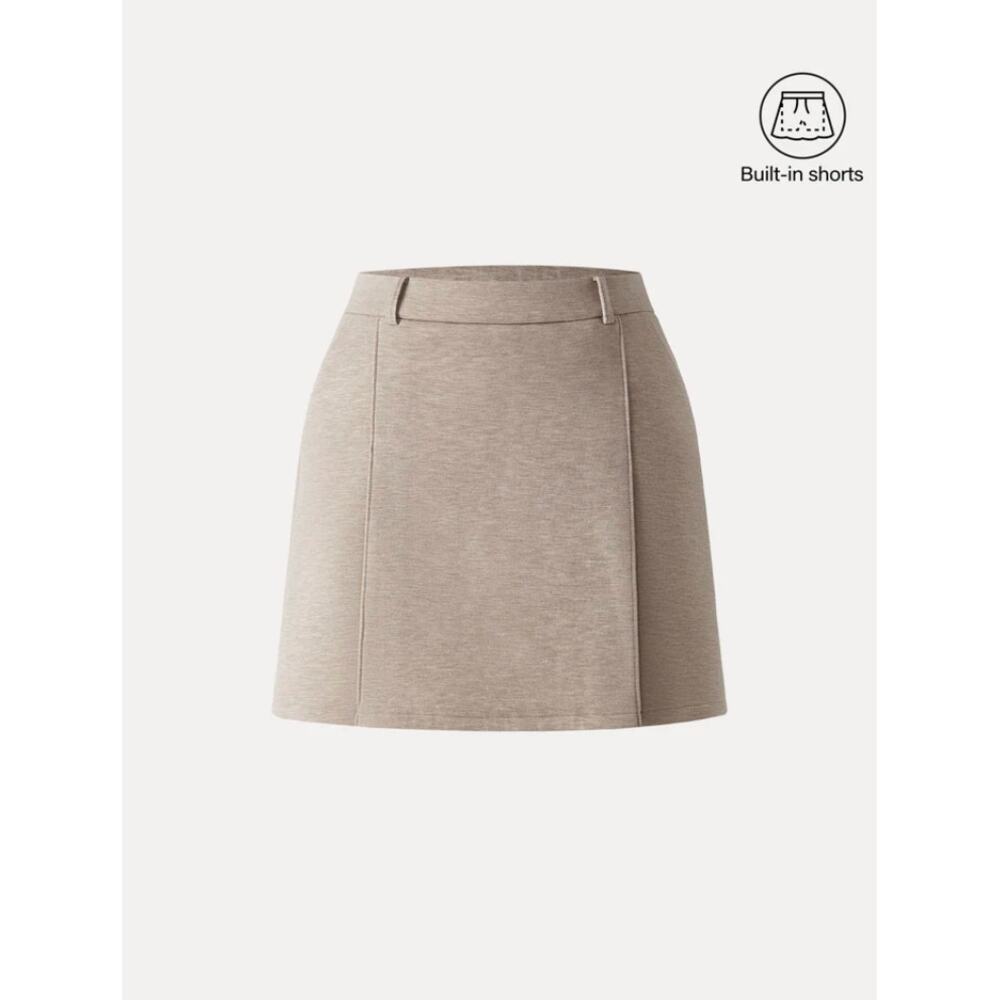 OGL Pleated High Rise A-Line Pull on Skorts with Pockets NWT SIZE L